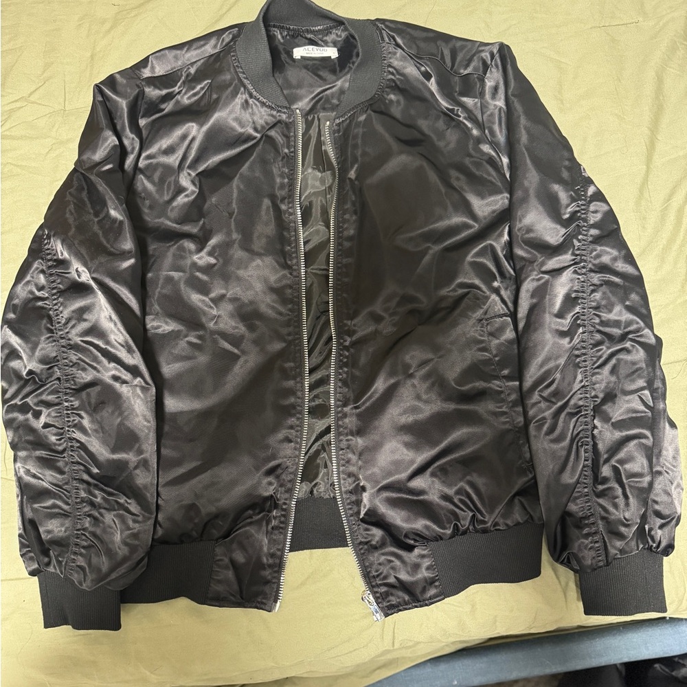 Men's Black Bomber Jacket